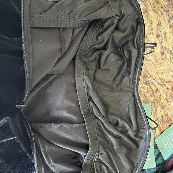 Strapless Velvet Mini with Faux Fur Trim - Picture 7 of 15